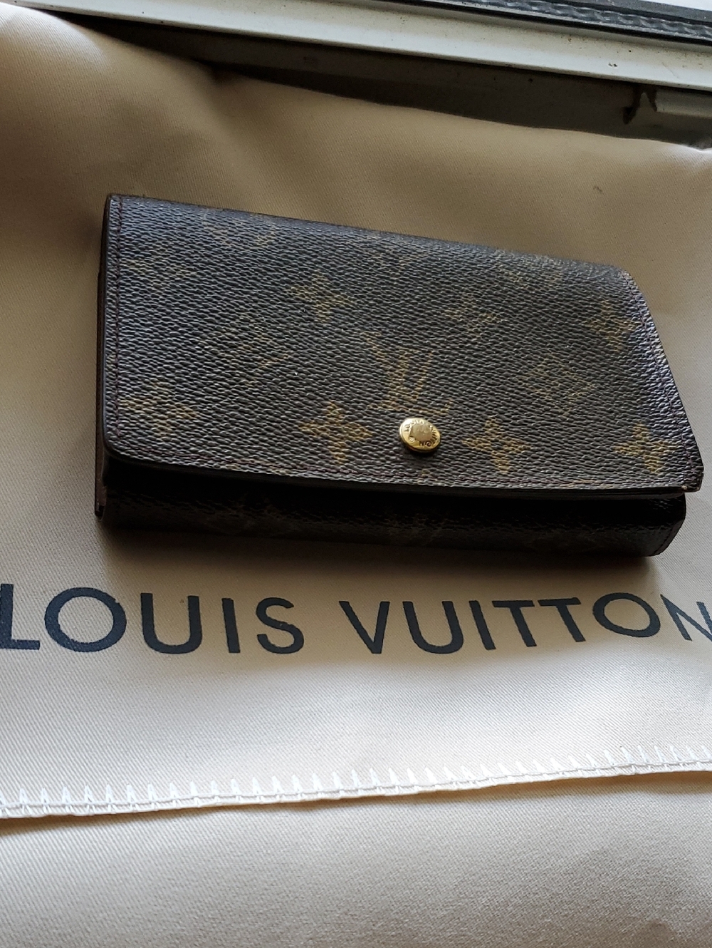Louis Vuitton Monogram Canvas Snap Wallet - Brown with Gold Tone